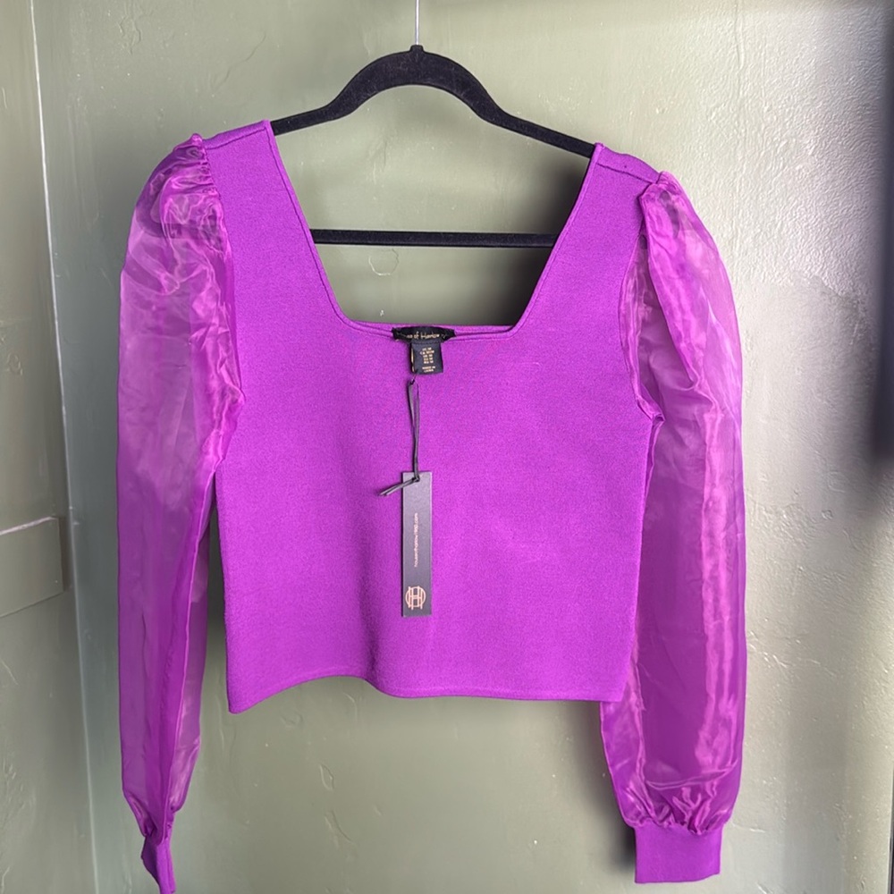 House of Harlow purple top size M new